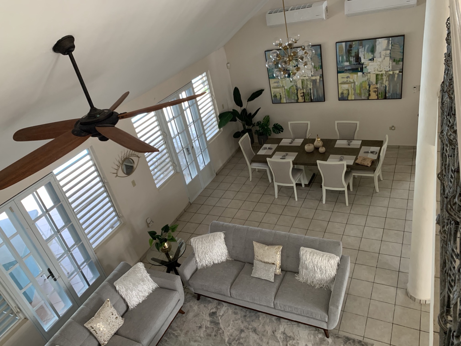 Double-height great room