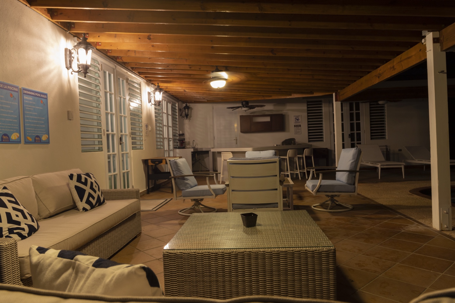 Covered patio